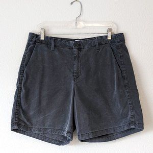 GAP Girlfriend Chino Shorts Washed Black SZ 12